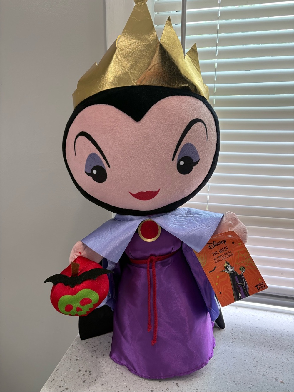 NWT Rare Disney Evil Queen 22" Tall Plush Halloween Door Greeter